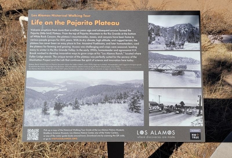 Life on the Pajarito Plateau Marker image. Click for full size.