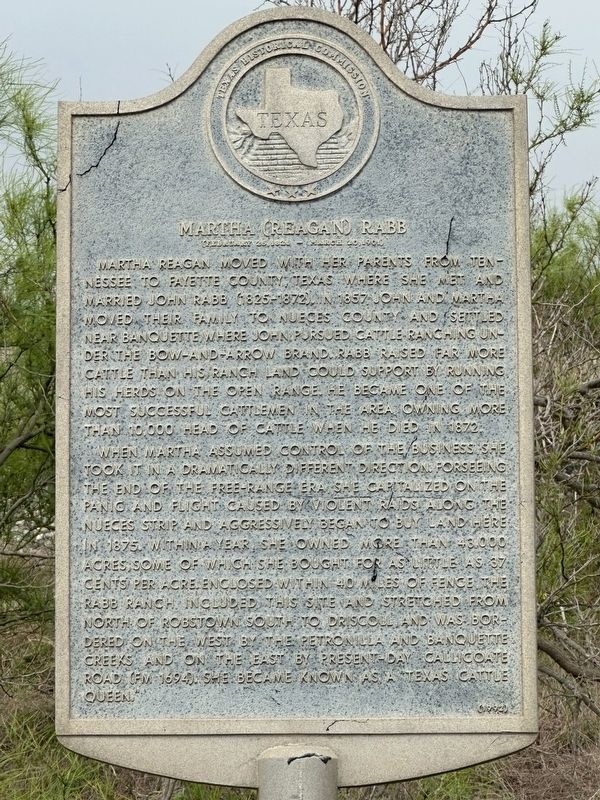 Martha (Reagan) Rabb Marker image. Click for full size.