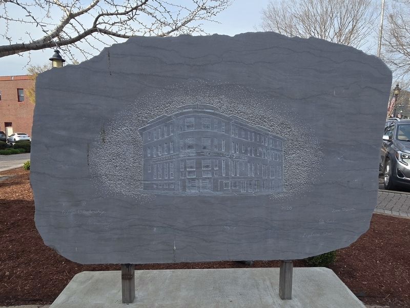 Etching of the Jacksonian Hotel in the SW quadrant of the public square. Click for full size. Etching of the Jacksonian Hotel in the SW quadrant of the public square image. Click for full size.