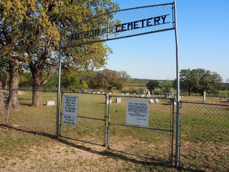 Authon Cemetery Marker. Click for full size. Authon Cemetery Marker image. Click for full size.