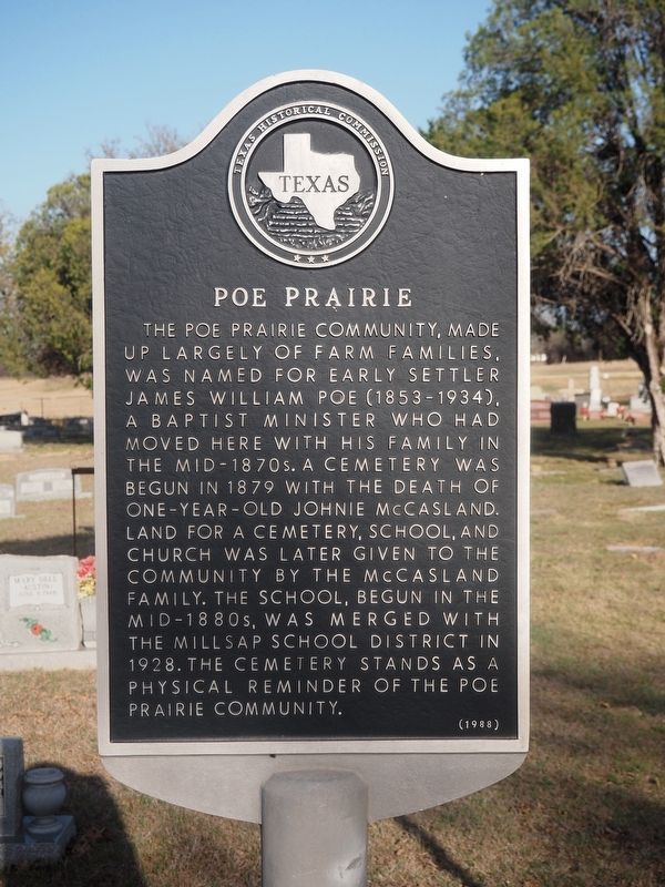 Poe Prairie Marker image. Click for full size.
