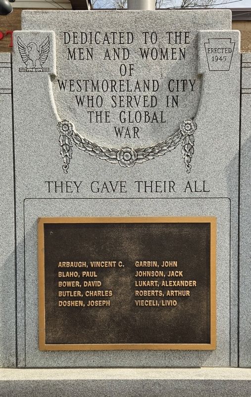 Westmoreland City Honor Roll & Veterans Memorial image. Click for full size.
