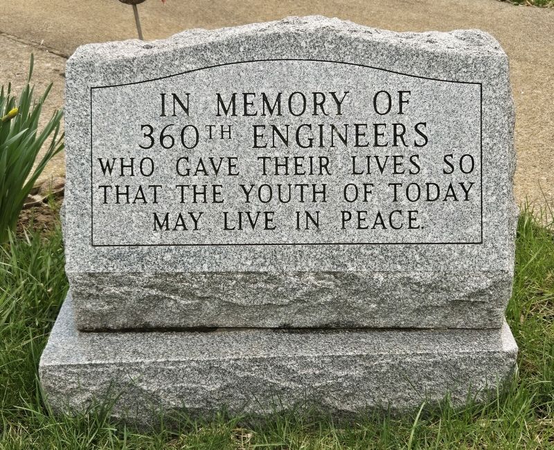 360th Engineers Marker image. Click for full size.