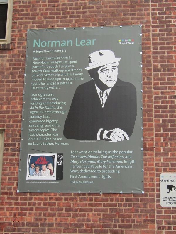 Norman Lear Marker. Click for full size. Norman Lear Marker image. Click for full size.