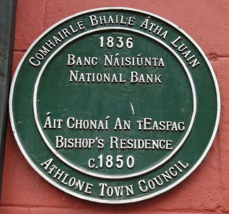 1836 National Bank/c.1850 Bishop's Residence Marker. Click for full size. 1836 National Bank/c.1850 Bishop's Residence Marker image. Click for full size.