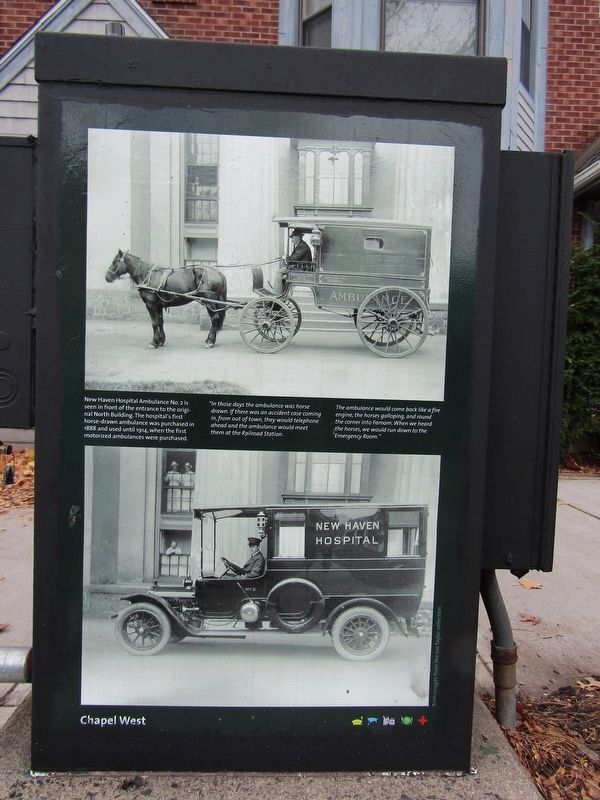 New Haven Hospital Ambulance No. 2 Marker image. Click for full size.