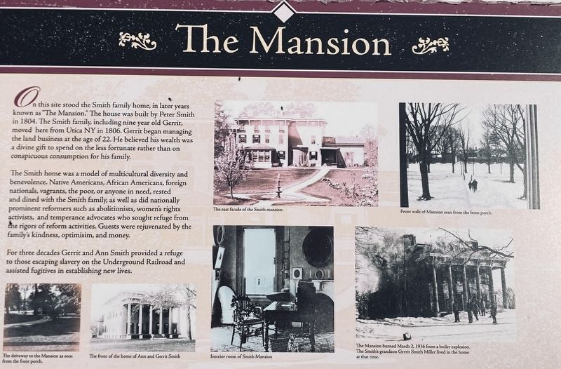 The Mansion Marker. Click for full size. The Mansion Marker image. Click for full size.