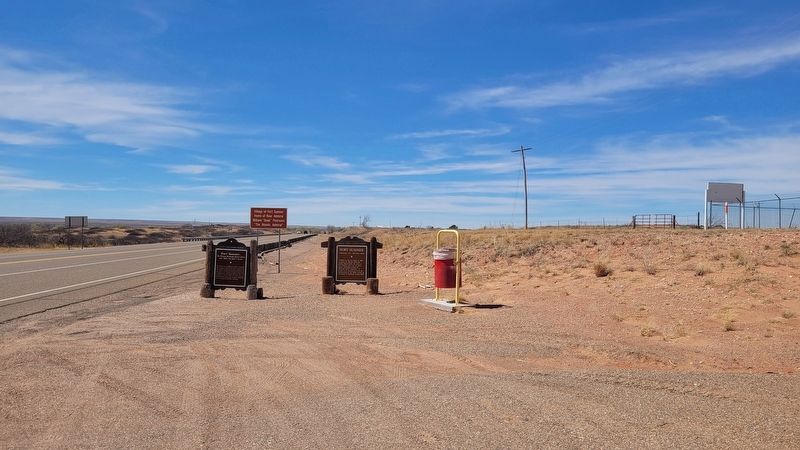The view of the markers along the street. Click for full size. The view of the markers along the street image. Click for full size.