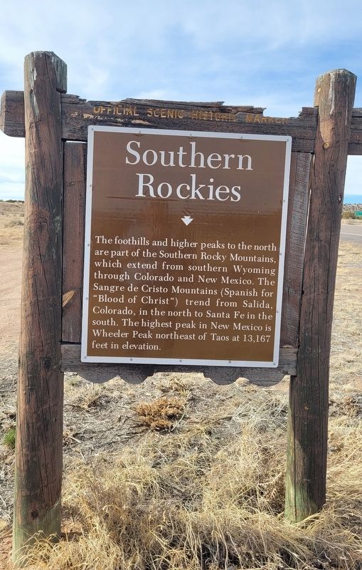 Southern Rockies / Galisteo Basin Marker image. Click for full size.