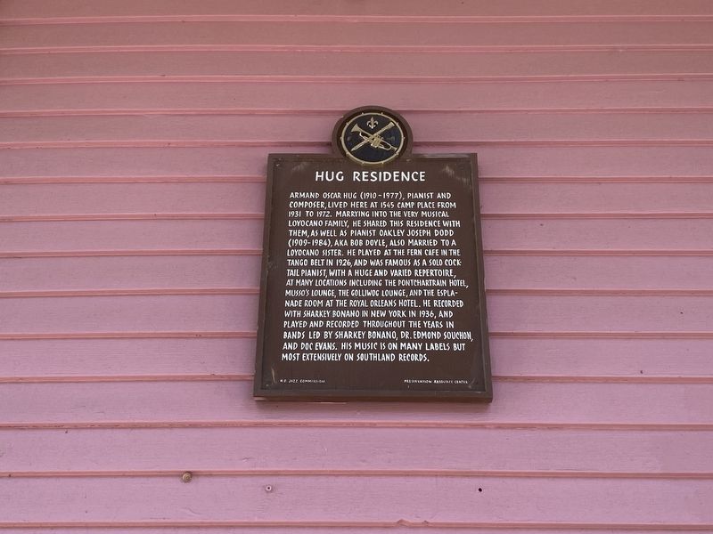 Hug Residence Marker. Click for full size. Hug Residence Marker image. Click for full size.