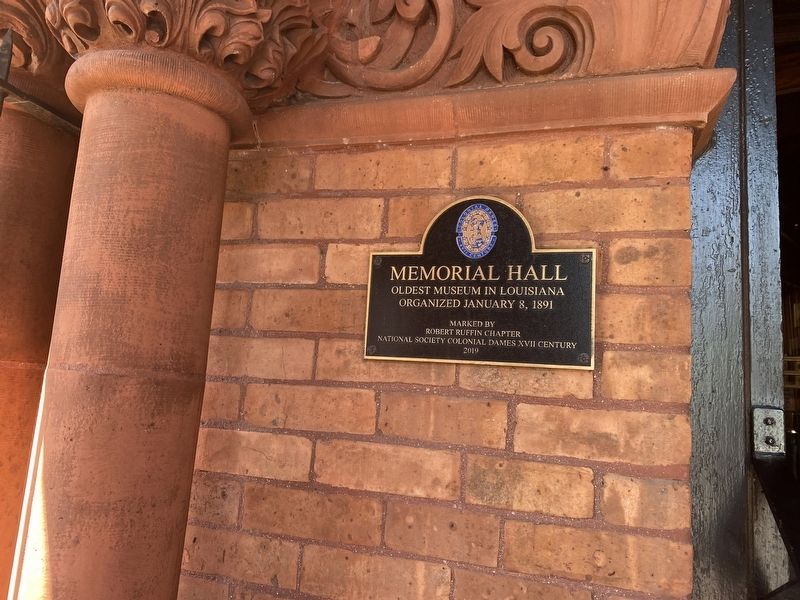 Memorial Hall Marker. Click for full size. Memorial Hall Marker image. Click for full size.