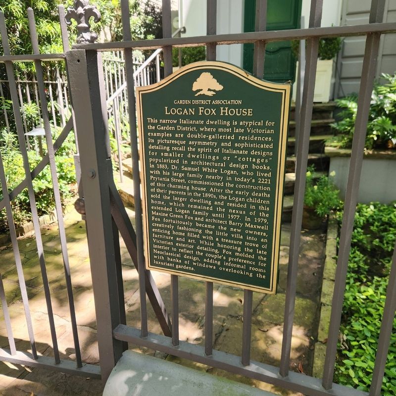 Logan Fox House Marker image. Click for full size.