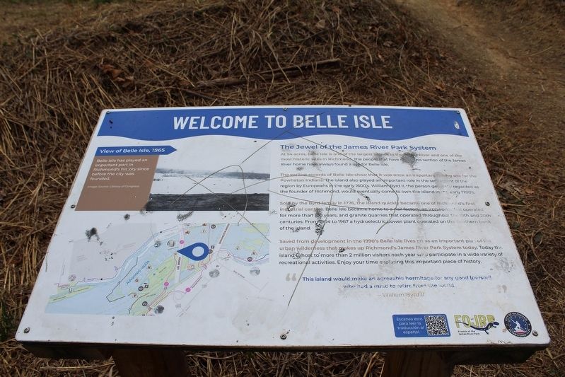 Welcome to Belle Isle Marker. Click for full size. Welcome to Belle Isle Marker image. Click for full size.