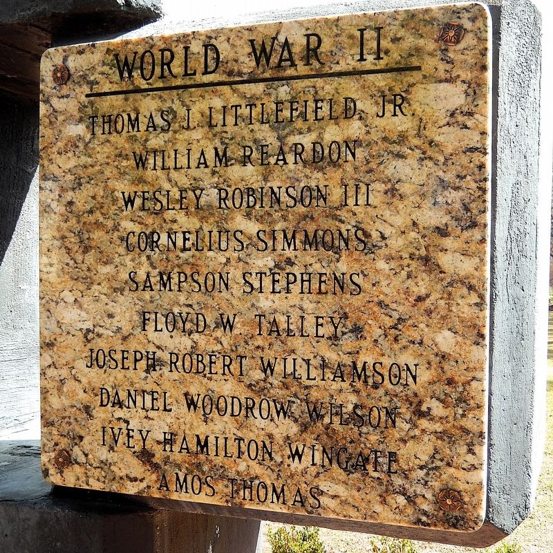 Camden County War Memorial (<i>World War II</i>). Click for full size. Camden County War Memorial (<i>World War II</i>) image. Click for full size.