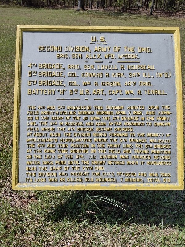 Second Division Marker image. Click for full size.