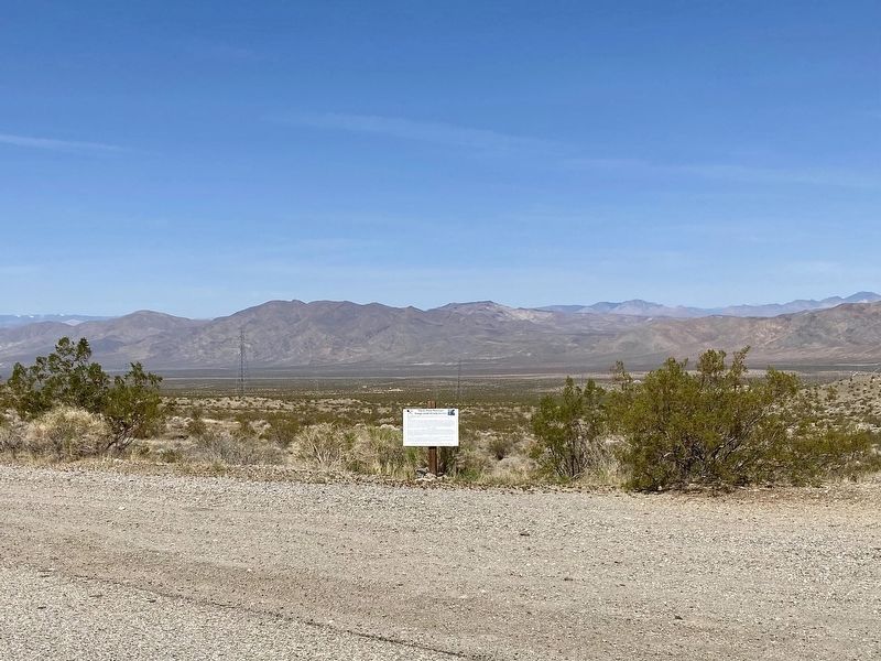 El Paso Mountain Range and Marker image. Click for full size.