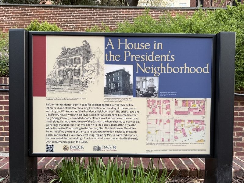 A House in the President's Neighborhood Marker image. Click for full size.