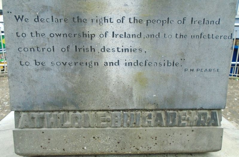 Irish Republican Army Athlone Brigade Memorial image. Click for full size.