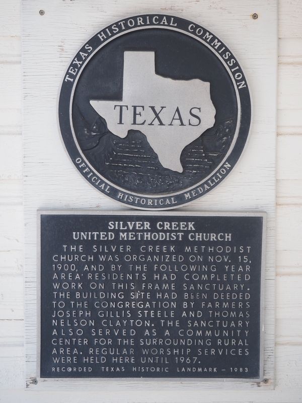 Silver Creek United Methodist Church Marker. Click for full size. Silver Creek United Methodist Church Marker image. Click for full size.