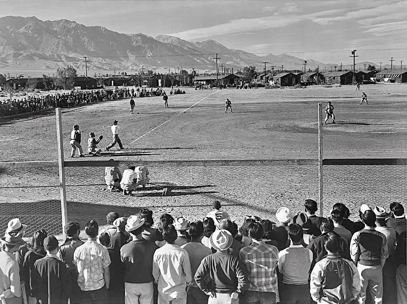 Manzanar Baseball Field - 1943. Click for full size. Manzanar Baseball Field - 1943 image. Click for full size.