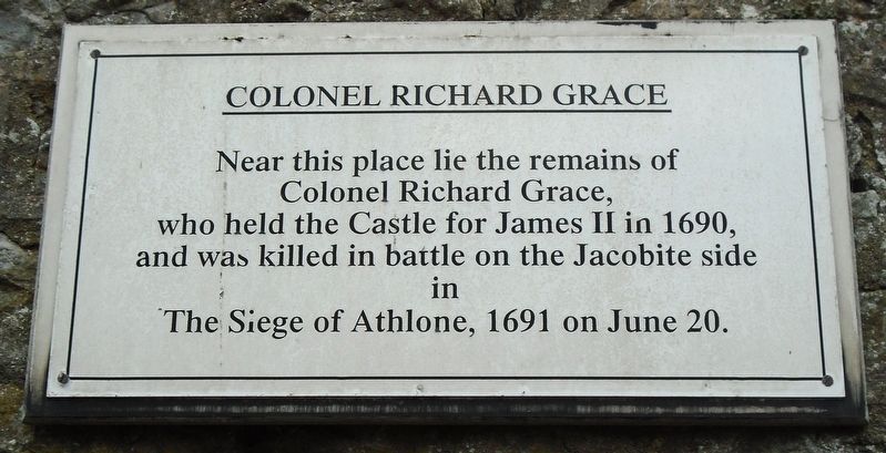 Colonel Richard Grace Marker image. Click for full size.