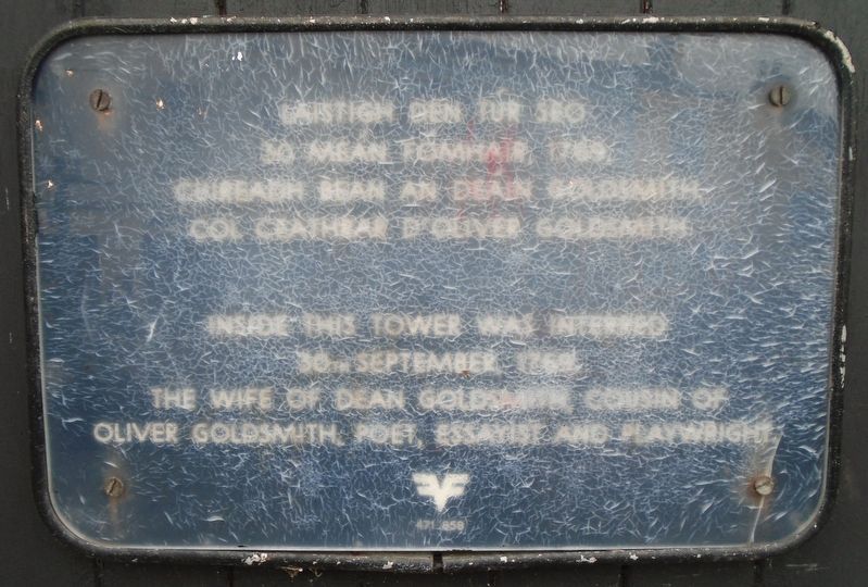 The Wife of Dean Goldsmith / <lang=ga>Bean ch�ile Dean Goldsmith</lang=ga> Marker image. Click for full size.