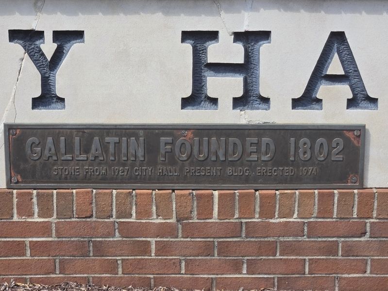 Gallatin Founded Marker image. Click for full size.