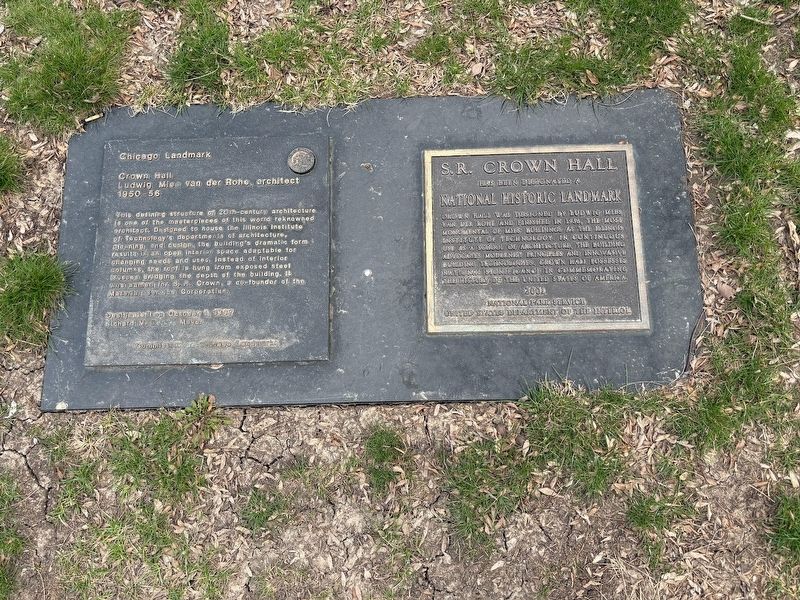 Crown Hall markers image. Click for full size.