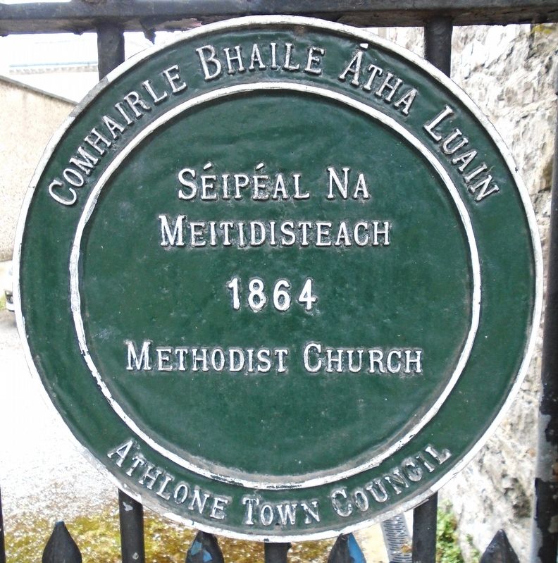 Methodist Church/<lang=ga>S�ip�al Na Meitidisteach</lang=ga> Marker image. Click for full size.