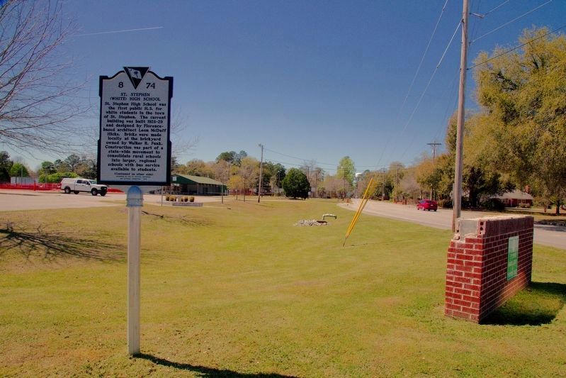 St. Stephen (White) High School Marker image. Click for full size.
