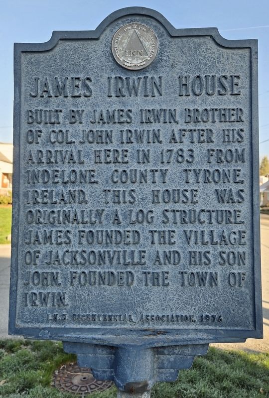 James Irwin House Marker image. Click for full size.