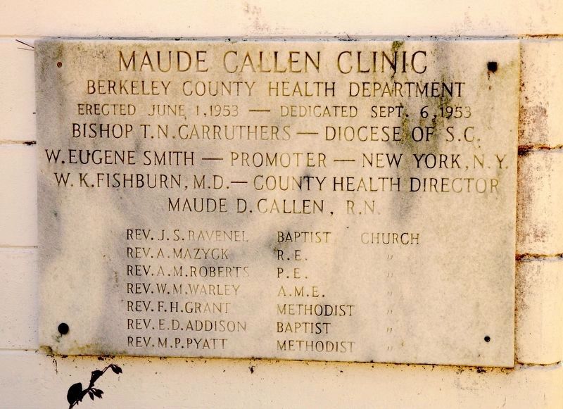 Maude E. Callen Clinic Cornerstone image. Click for full size.