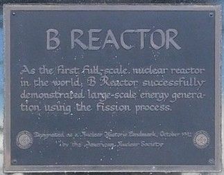 B Reactor Marker. Click for full size. B Reactor Marker image. Click for full size.