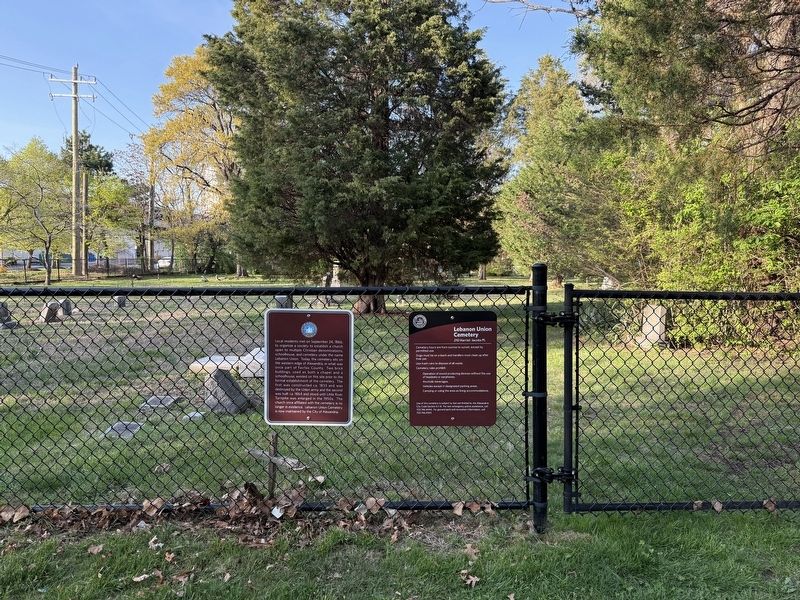 Lebanon Union Cemetery Marker image. Click for full size.