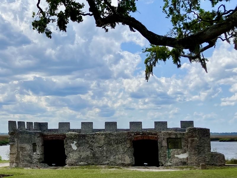 Citadel of the Town of Frederica Marker image. Click for full size.