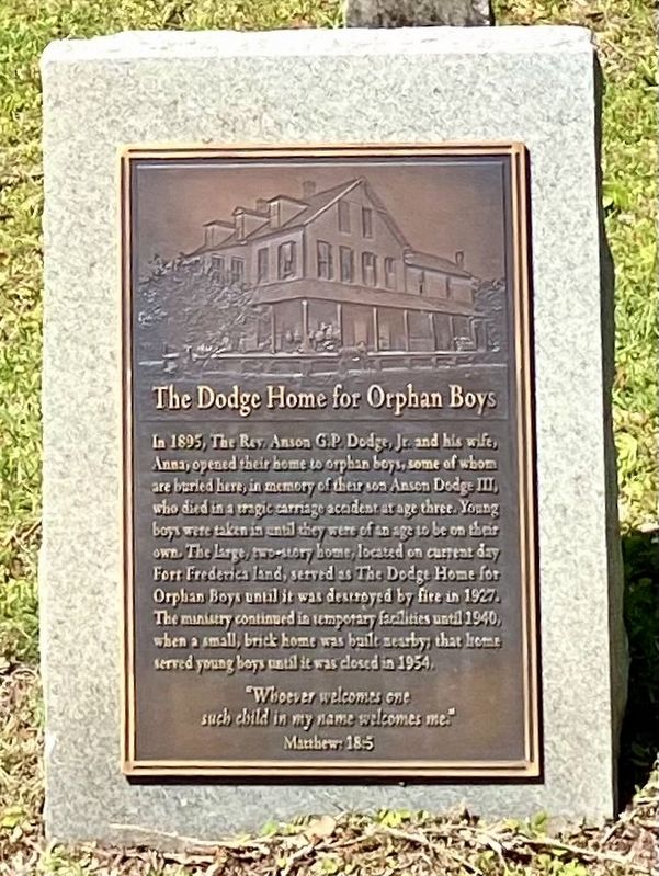 Dodge Home for Orphan Boys Marker image. Click for full size.