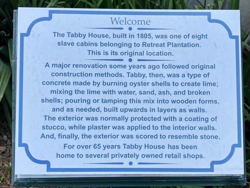 The Tabby House Marker image. Click for full size.