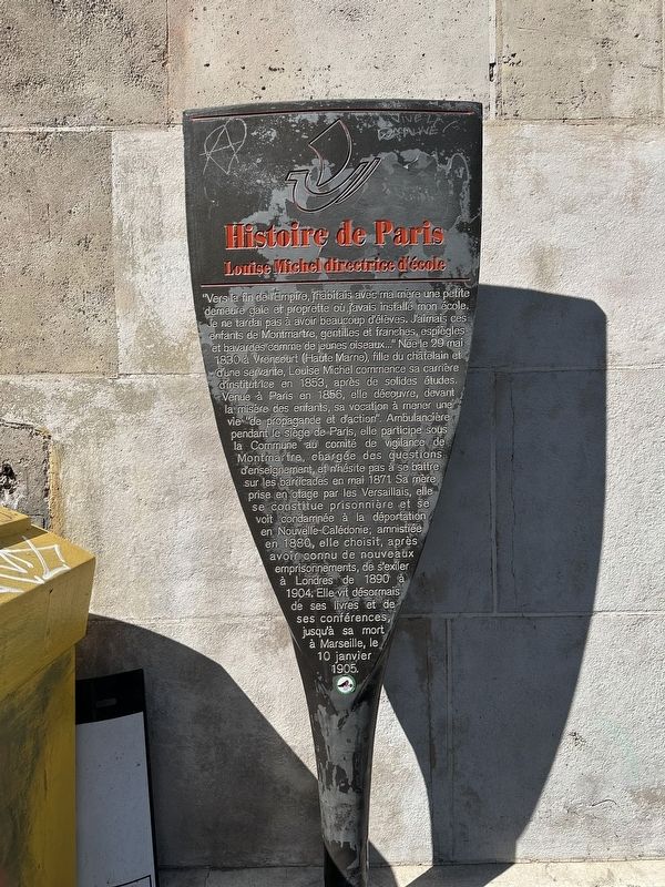 Louise Michel Marker. Click for full size. Louise Michel Marker image. Click for full size.