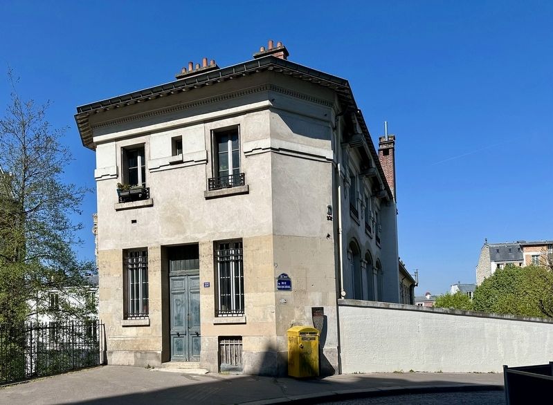 Louise Michel Marker - wide view. Click for full size. Louise Michel Marker - wide view image. Click for full size.