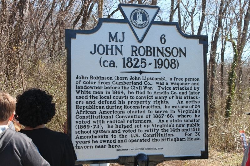 John Robinson (ca. 1825-1908) Marker image. Click for full size.