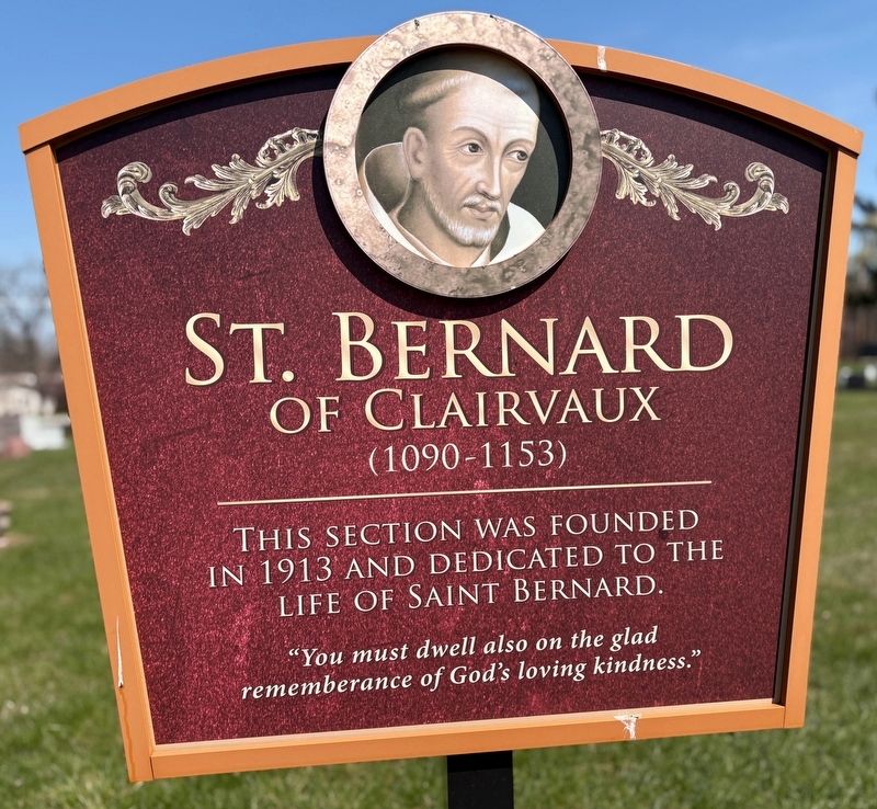 St. Bernard of Clairvaux Marker image. Click for full size.