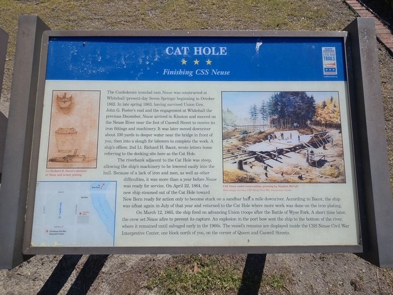 Cat Hole Marker. Click for full size. Cat Hole Marker image. Click for full size.