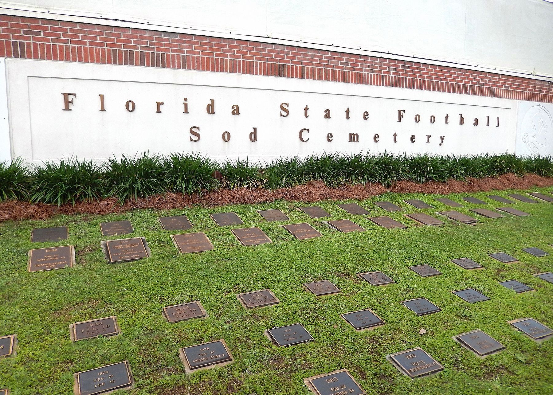 Florida State University Football Sod Cemetery. Click for full size. Florida State University Football Sod Cemetery image. Click for full size.