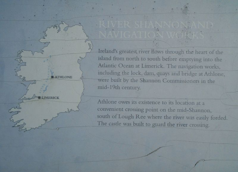 River Shannon and Navigation Works Marker. Click for full size. River Shannon and Navigation Works Marker image. Click for full size.