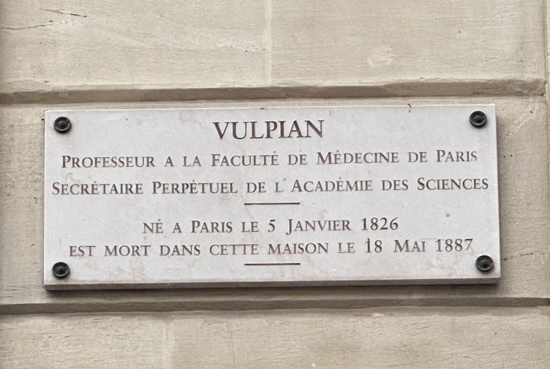 Vulpian Marker. Click for full size. Vulpian Marker image. Click for full size.