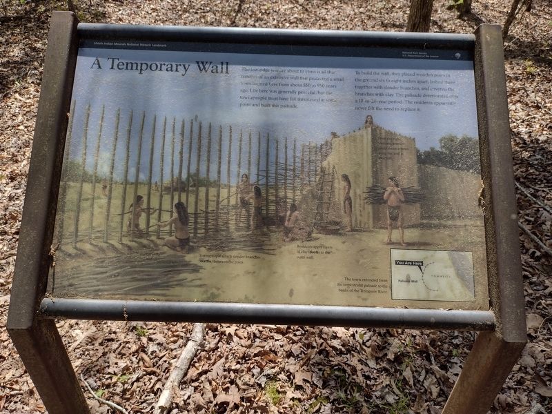A Temporary Wall Marker. Click for full size. A Temporary Wall Marker image. Click for full size.