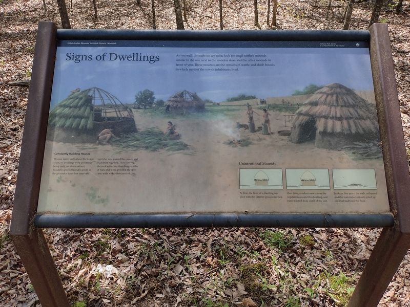 Signs of Dwellings Marker image. Click for full size.