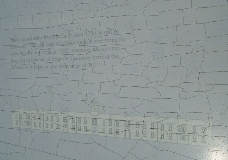 Custume Barracks Marker image. Click for full size.