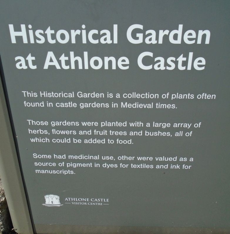 Historical Garden at Athlone Castle Marker image. Click for full size.