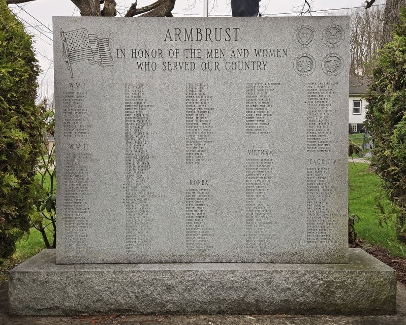 Armbrust Honor Roll Marker. Click for full size. Armbrust Honor Roll Marker image. Click for full size.